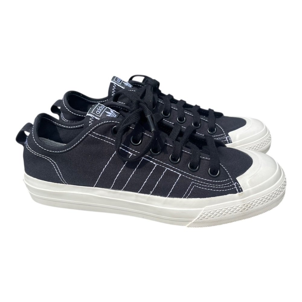 Adidas Originals Mens Nizza RF Shoes Core Black/Cloud White  Size 7.5